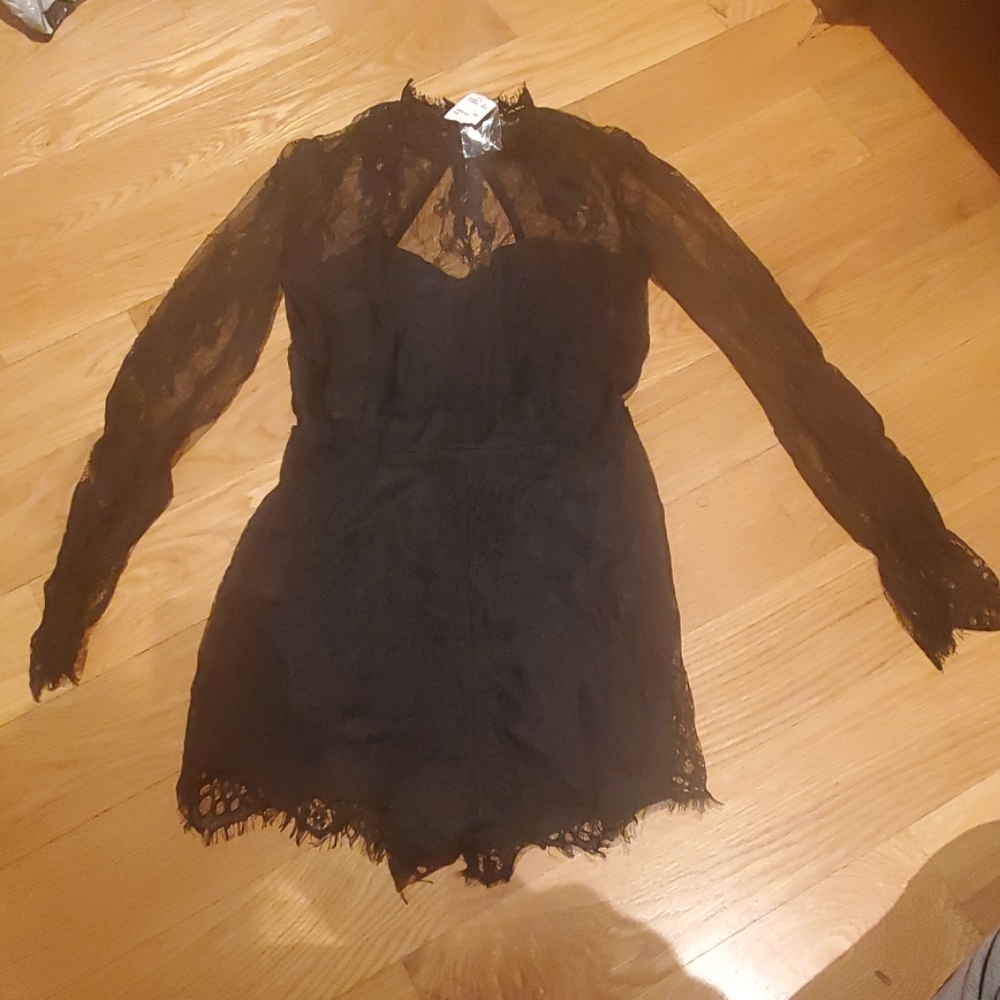 Forever 21 Black Lace Romper